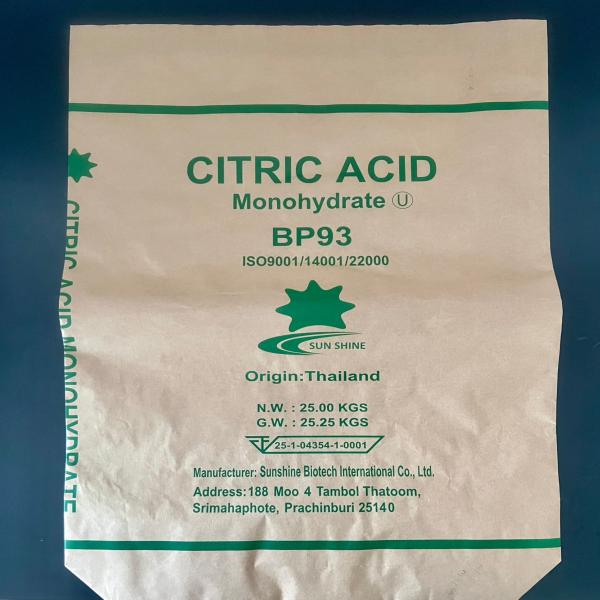 CITRIC ACID MONOHYDRATE | The Central Islamic Council of Thailand